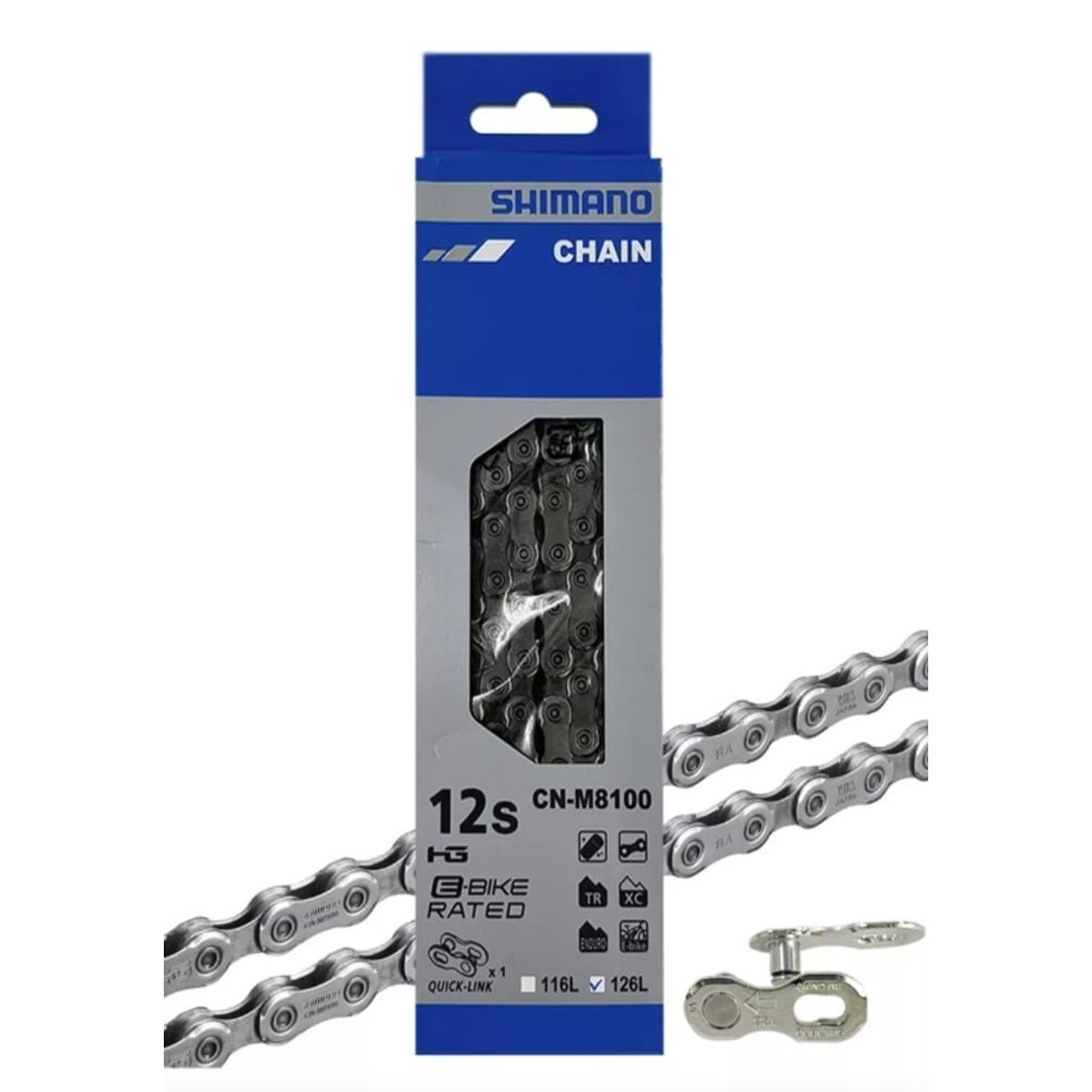 SHIMANO - Cadenilla Shimano CN- M8100 12 Vel 126 L
