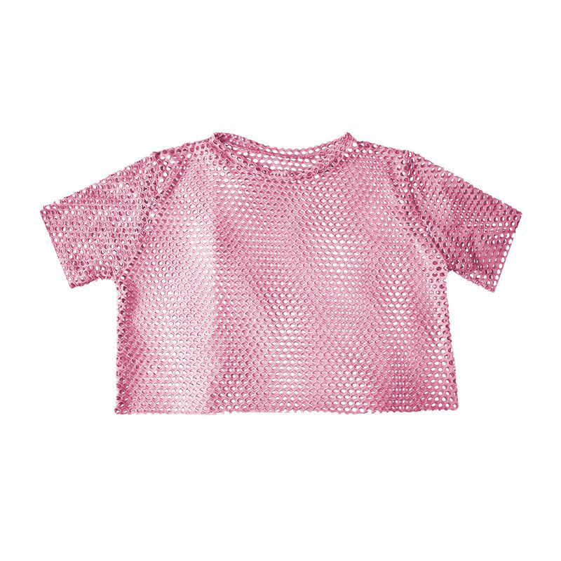 SYK - Blusa Para Mujer Malla Ojalillo Unicolor