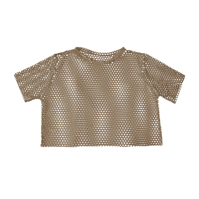 SYK - Blusa Para Mujer Malla Ojalillo Unicolor
