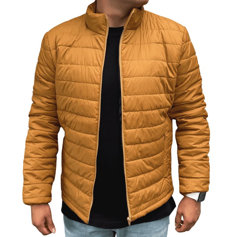 GENERICO - Chaqueta Hombre Invierno Impermeable MOSTAZA