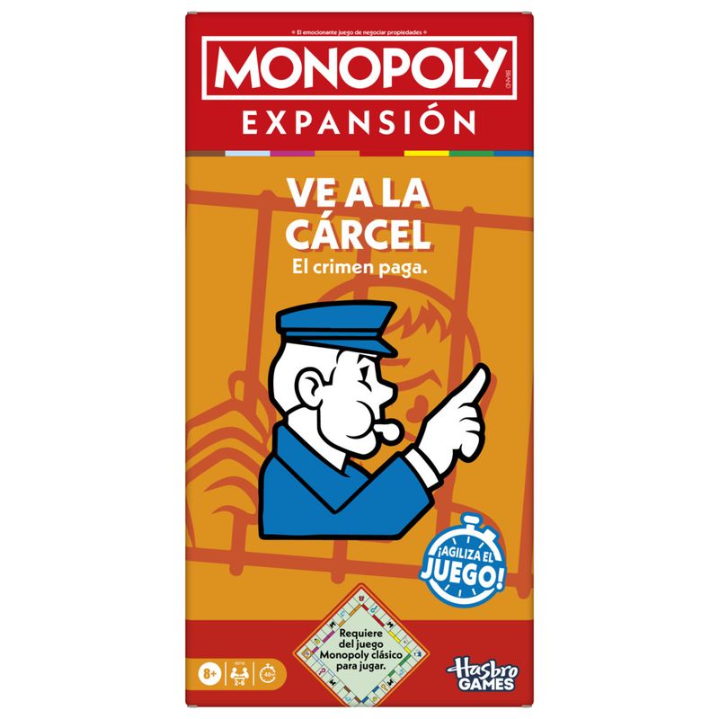 HASBRO GAMING - Juego de Mesa Monopoly Expasión Ve a la Cárcel