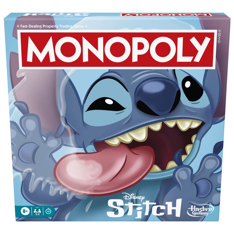HASBRO GAMING - Juego de Mesa Monopoly Disney Stitch