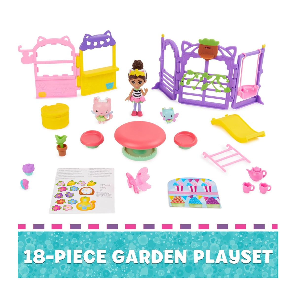 NETFLIX - Figuras Fiesta En El Jardín Gabbys House Con Accesorios