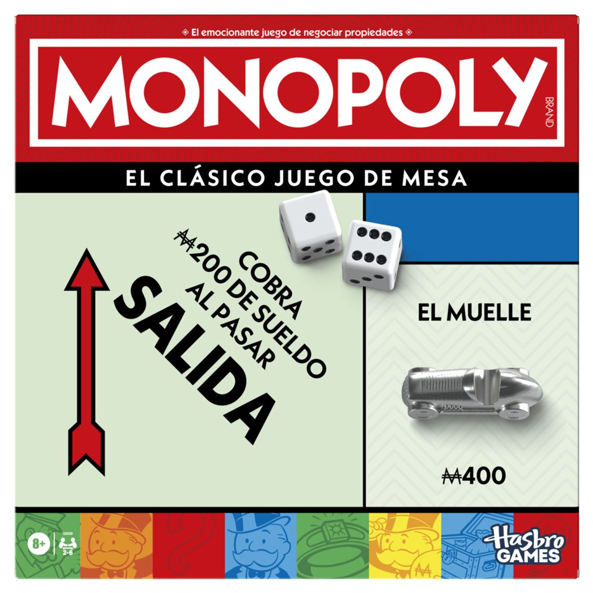HASBRO GAMING - Juego de Mesa Monopoly Clásico