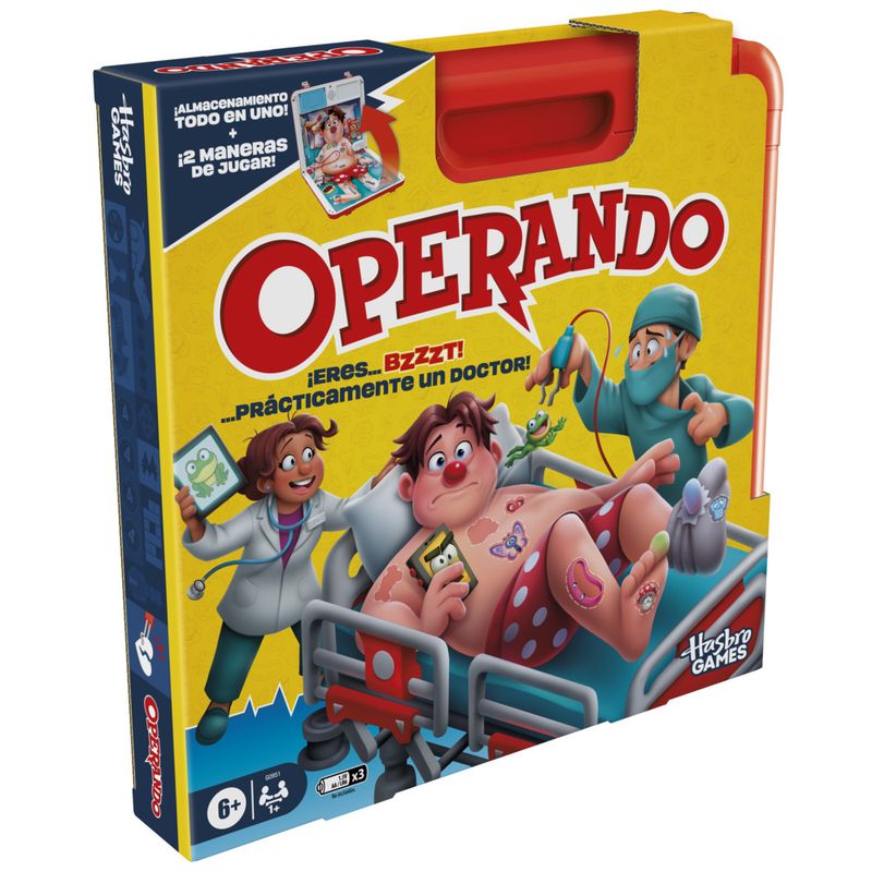 HASBRO GAMING - Juego de Mesa Operando Electrónico Caja Hasbro Games