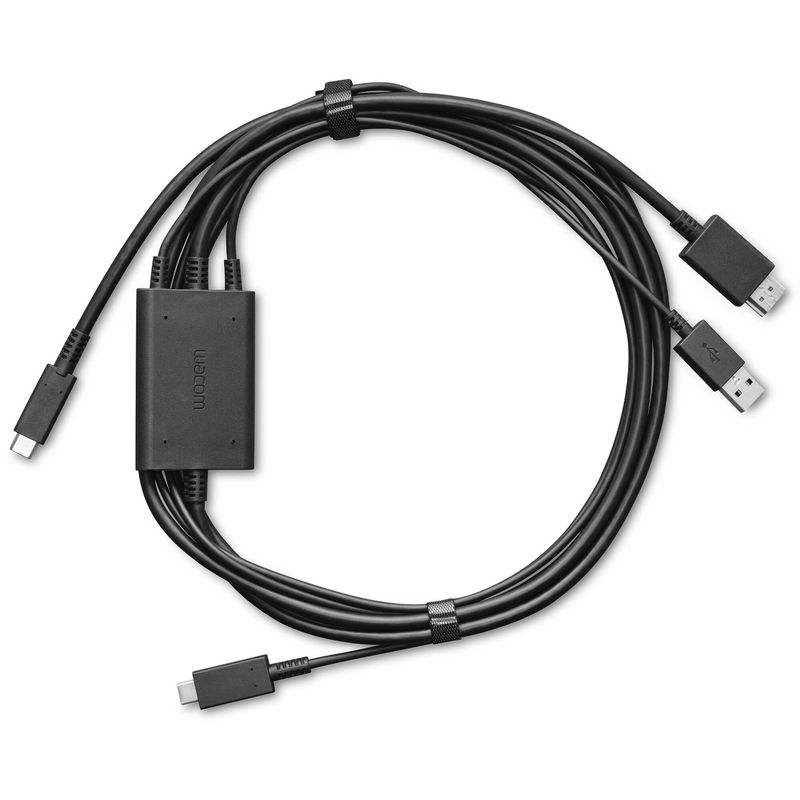 WACOM - Cable 3 en 1 ACK4490602Z para Wacom One 12 DTC121W / 13 Touch DTH134W