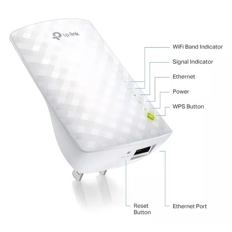 TP LINK - Repetidor Extensor De Rango Wifi Dual Band 5g Tp-link Ac750 Color Blanco