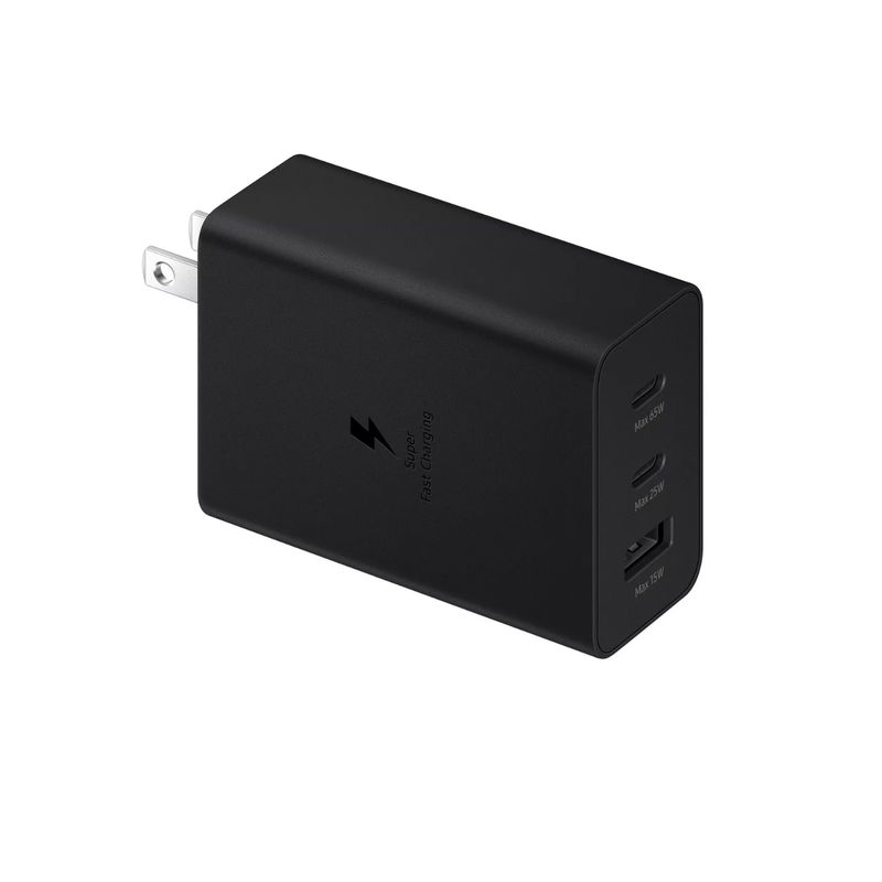 SAMSUNG - Cargador Samsung Galaxy 65w  - Trio de carga super rápida