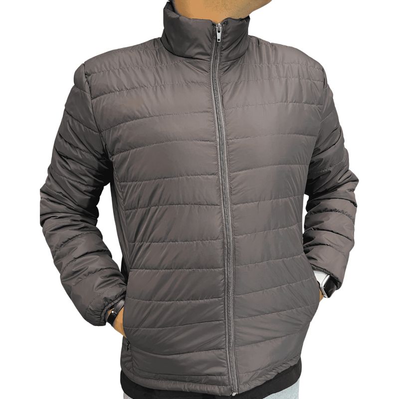 GENERICO - Chaqueta Hombre Invierno Impermeable GRIS