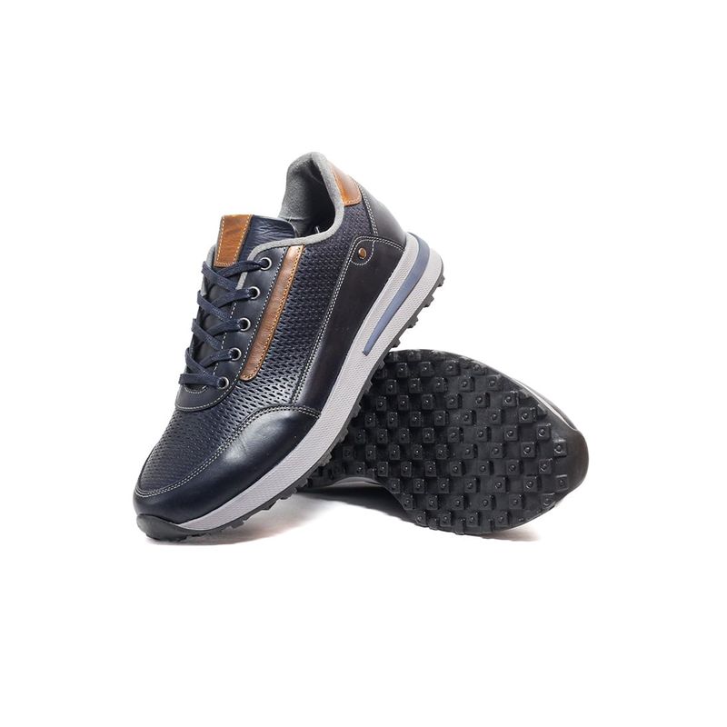 GENERICO - Zapatos Cuero Hombre Azul OCAi Robert