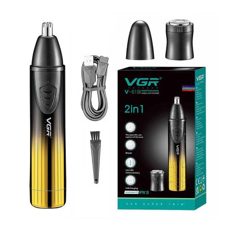 VGR - Depilador Nasal Vgr  2 En 1 Nariz-Patilla