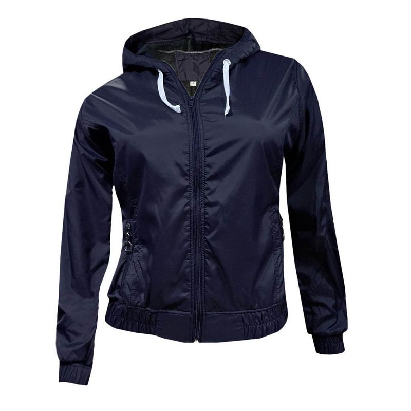 MODA EN CIRCUITO - Chaqueta impermeable Liviana Azul Oscura  para Mujer