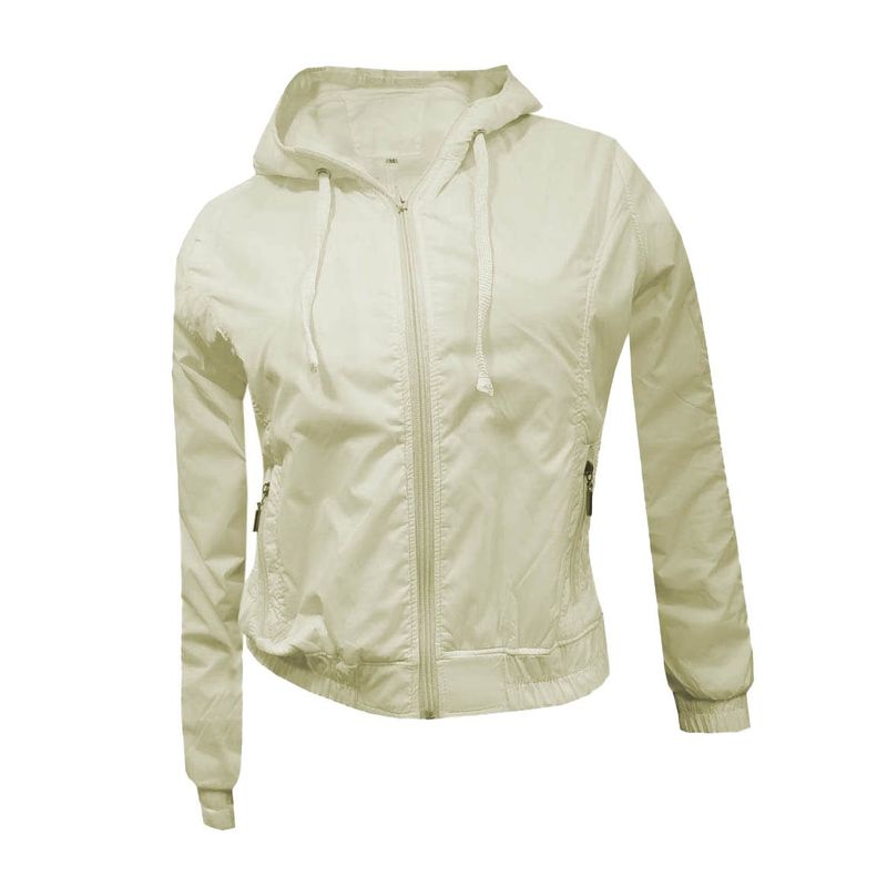 MODA EN CIRCUITO - Chaqueta impermeable Liviana Marfil para Mujer