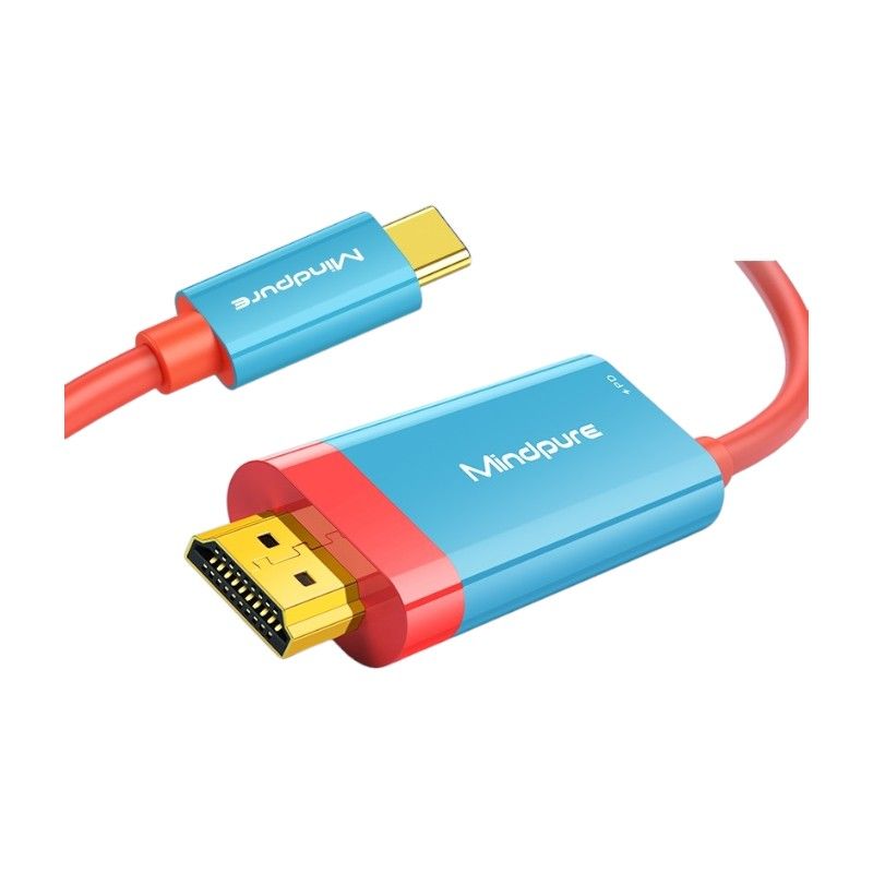 GENERICO - Cable Mindpure USB C a HDMI 4K 30 Hz 100 W Para Nintendo Switch