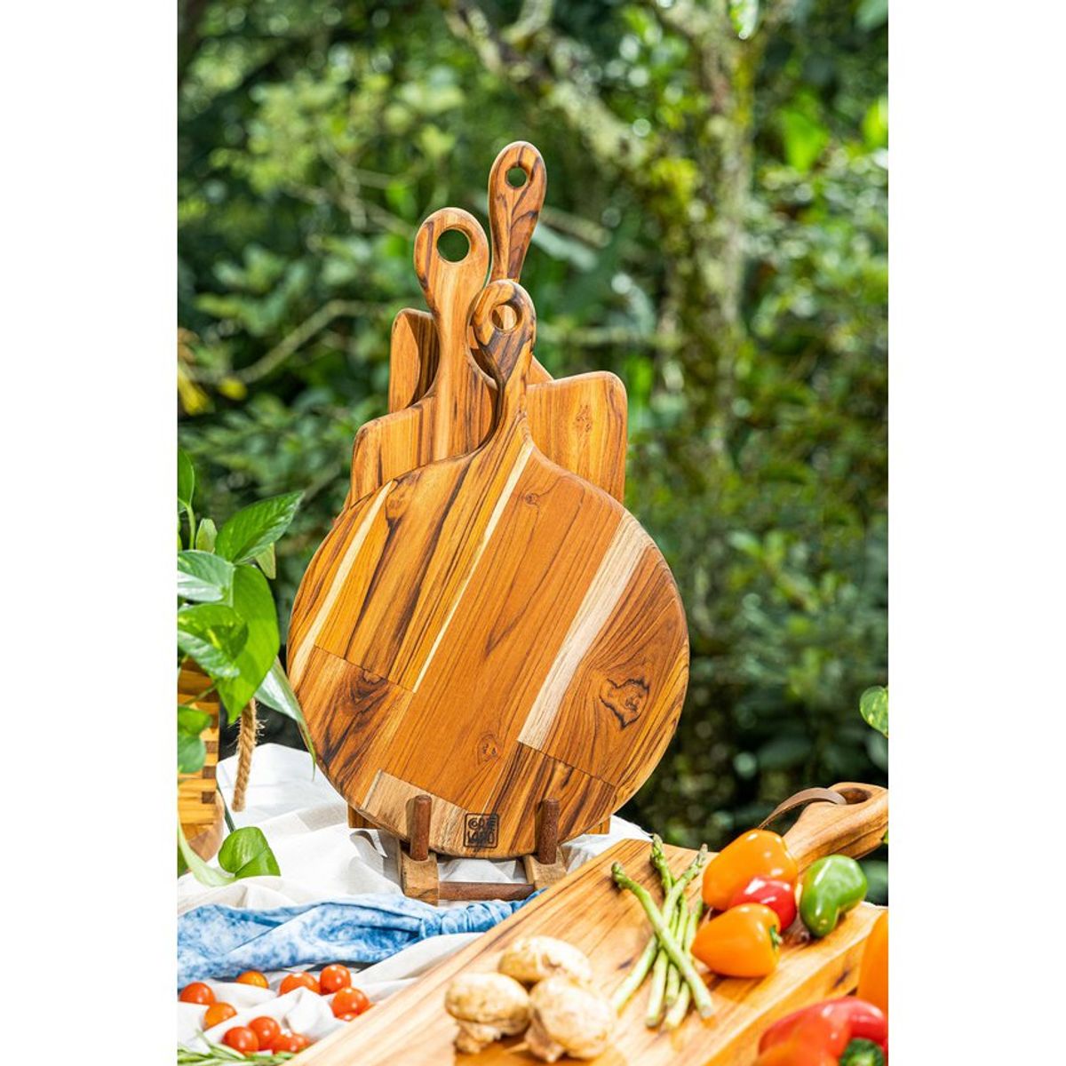 IN GRILL - TABLA NIZA REDONDA EN MADERA TECA - INGRILL