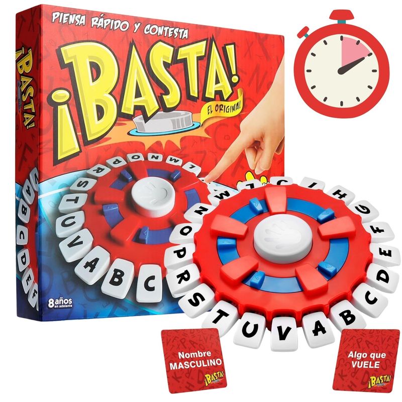 GENERICO - Juego De Mesa Basta Agilidad Mental Palabras Letras Español