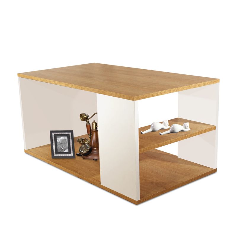 GENERICO - Mesa De Centro DKO DESIGN SAS Mile 40X45X80 Blanco Vienes