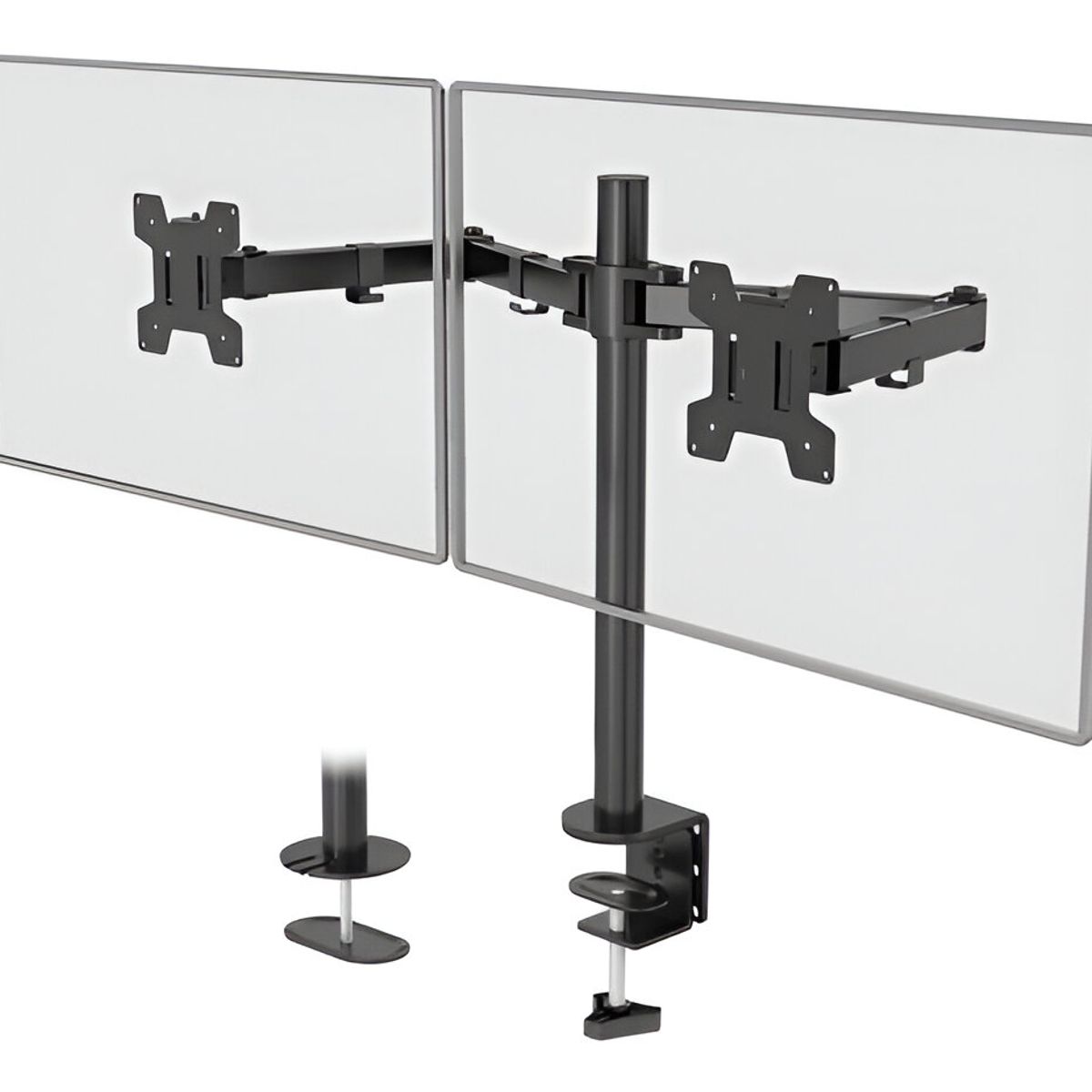 GENERICO - Base Soporte a Escritorio Ajustable Para Doble Monitor 15 a 30