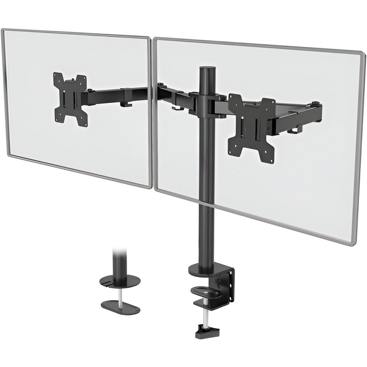 GENERICO - Base Soporte a Escritorio Ajustable Para Doble Monitor 15 a 30