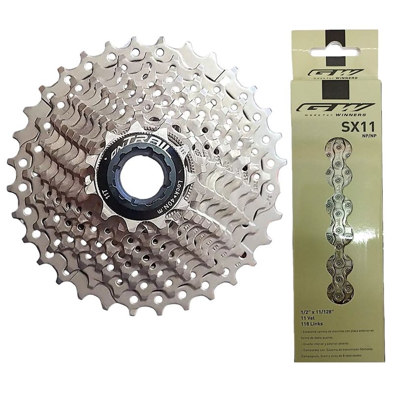 ONTRAIL - Pacha Bicicleta Ontrail + Cadenilla Gw 1132 11v