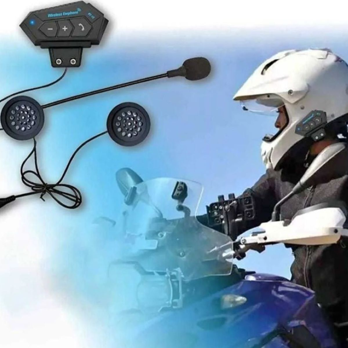 GENERICO - Intercomunicador BT12 Auriculares Casco bluetooh