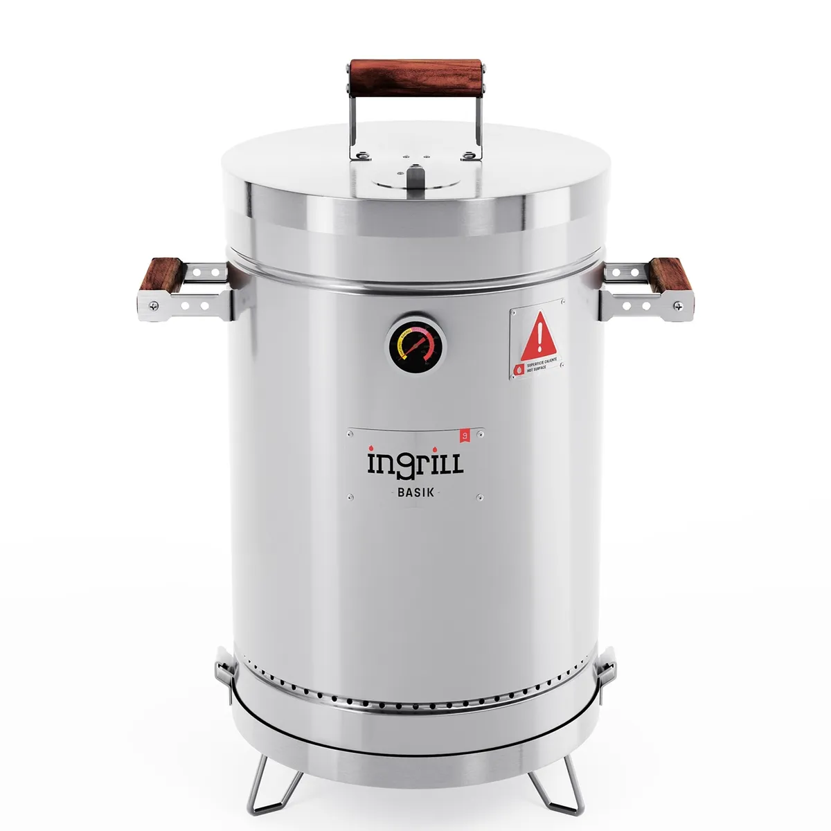 IN GRILL - AHUMADOR Y ASADOR PEQUEÑO BASIK IN GRILL EN ACERO INOXIDABLE 10 LIBRAS - INGRILL