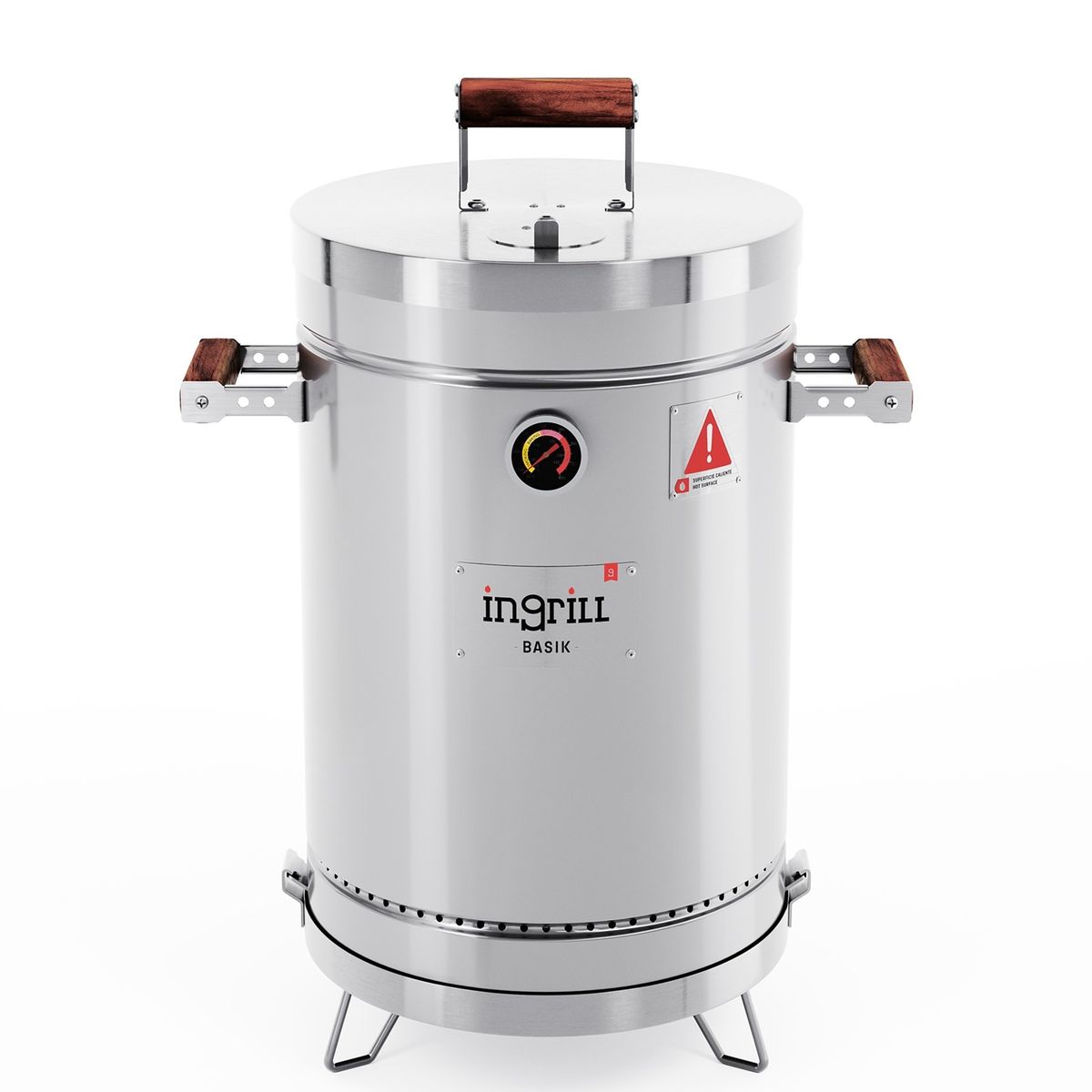 IN GRILL - AHUMADOR Y ASADOR PEQUEÑO BASIK IN GRILL EN ACERO INOXIDABLE 10 LIBRAS - INGRILL