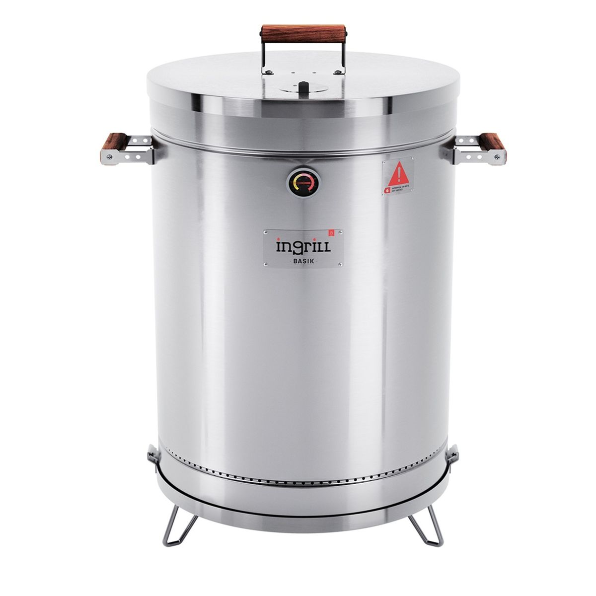 IN GRILL - AHUMADOR Y ASADOR GRANDE BASIK EN ACERO INOXIDABLE CON CAPACIDAD DE 40 LIBRAS - INGRILL