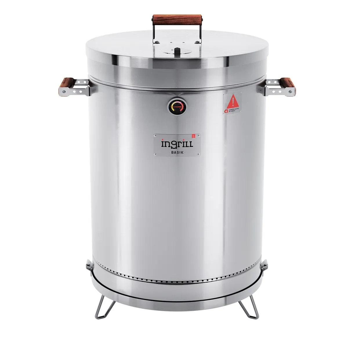 IN GRILL - AHUMADOR Y ASADOR GRANDE BASIK EN ACERO INOXIDABLE CON CAPACIDAD DE 40 LIBRAS - INGRILL