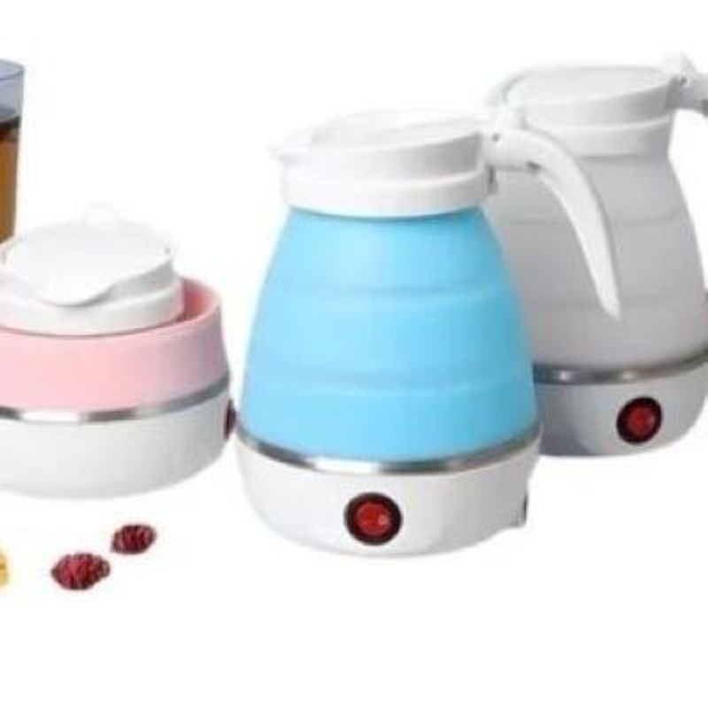 GENERICO - Cafetera Hervidor De Agua Plegable Viajera Azul