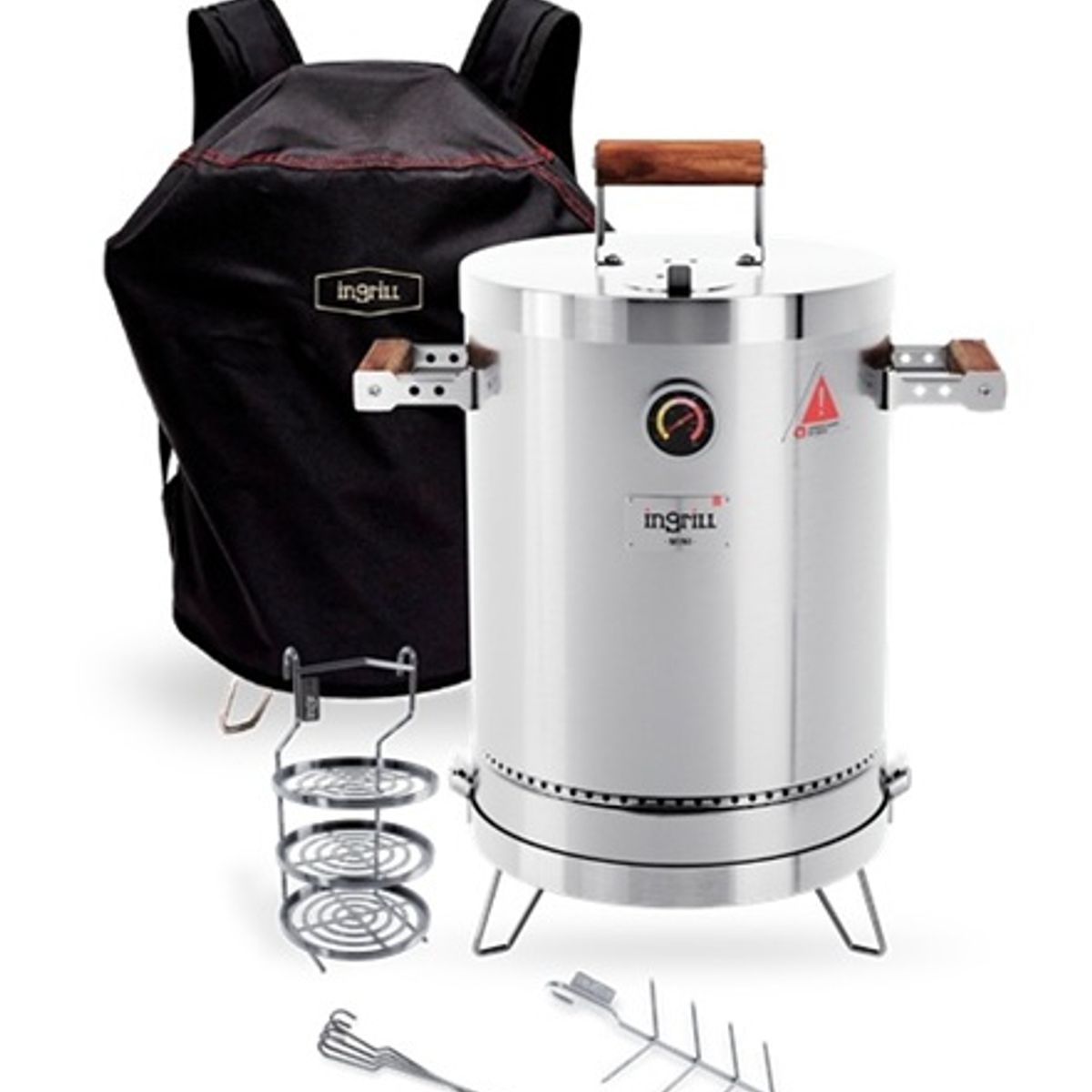 IN GRILL - KIT AHUMADOR MINI BASIK FORRO MINI RACK MULTIUSOS KIT PINCHOS X4UND ESPINA DE PESCADO