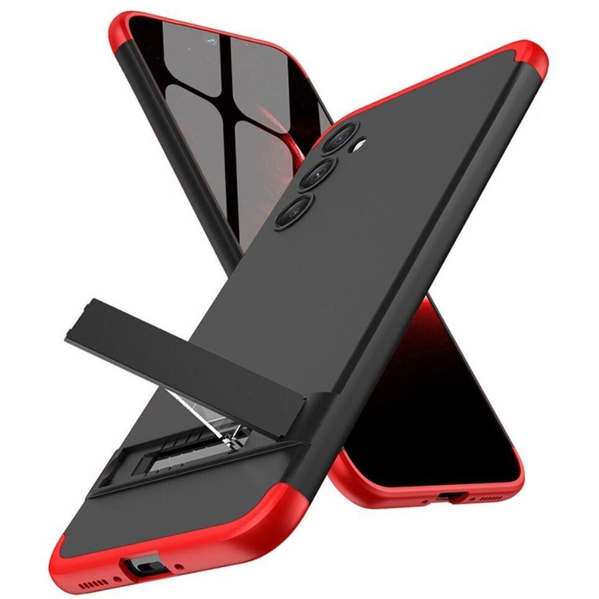 GENERICO - Funda Carcasa Estuche Protector Para Samsung A34 Negro Rojo