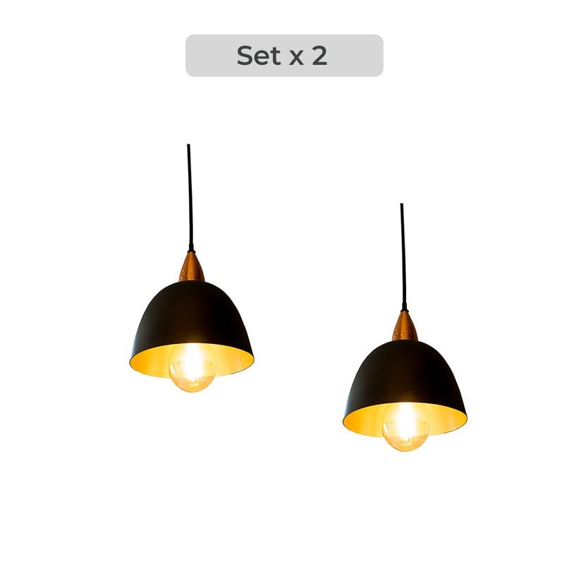 GENERICO - Set x2 Lámpara Decorativa colgante Lynet I Galicia