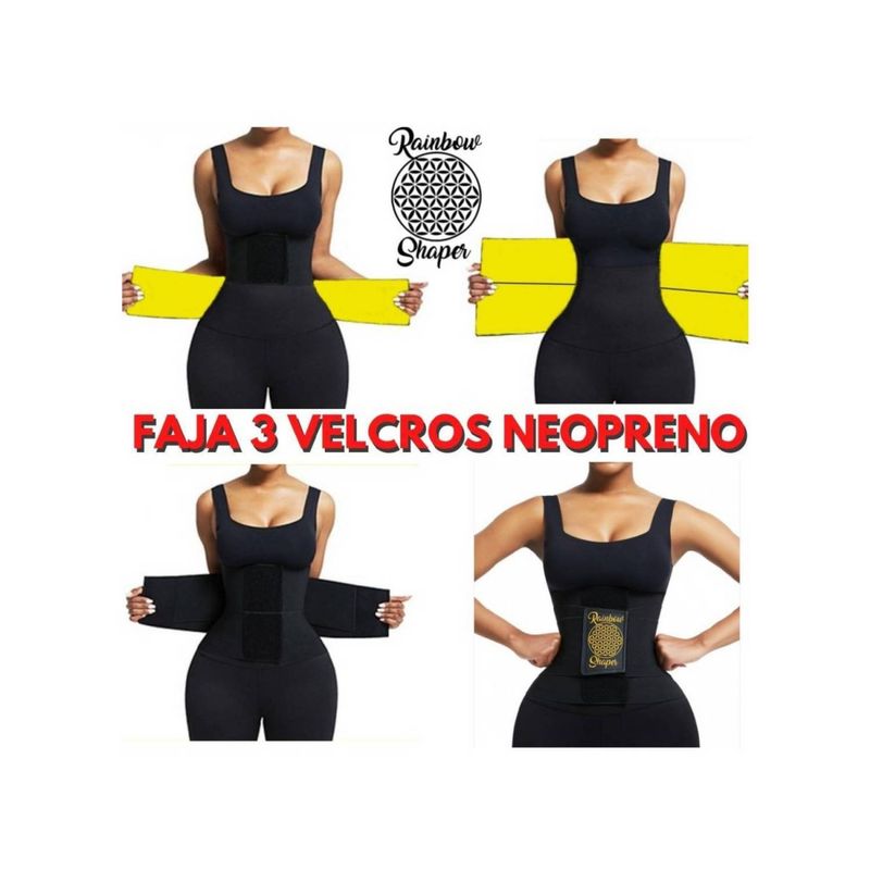 RAINBOW SHAPER - Faja Reloj De Arena Térmica Neopreno Sauna Adelgaza Reductora Cintura