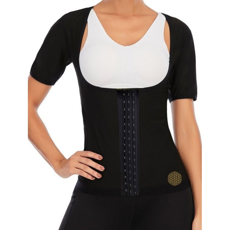 RAINBOW SHAPER - Faja Termica Neopreno 4 Broches Mangas Mujer Sauna Senos Libres.
