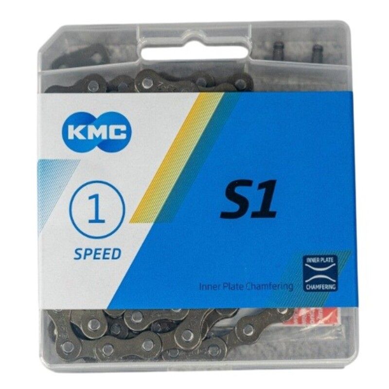 KMC - Cadena KMC S1 1 Velocidad Bicicleta Fixed Cross