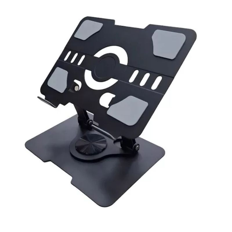 GENERICO - Base Stand Para Tablet Celular Laptop Carbon Metalico 360 L7