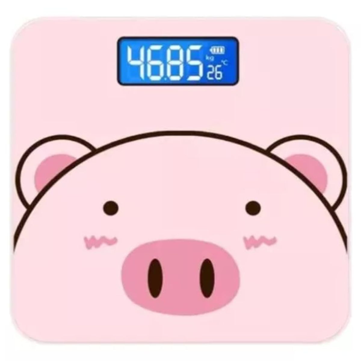 GENERICO - Bascula Digital Cerdito Recargable Peso Digital Para Hogar