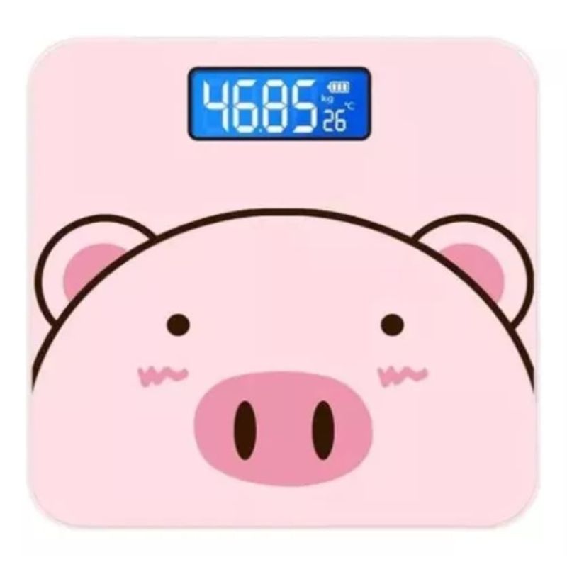 GENERICO - Bascula Digital Cerdito Recargable Peso Digital Para Hogar