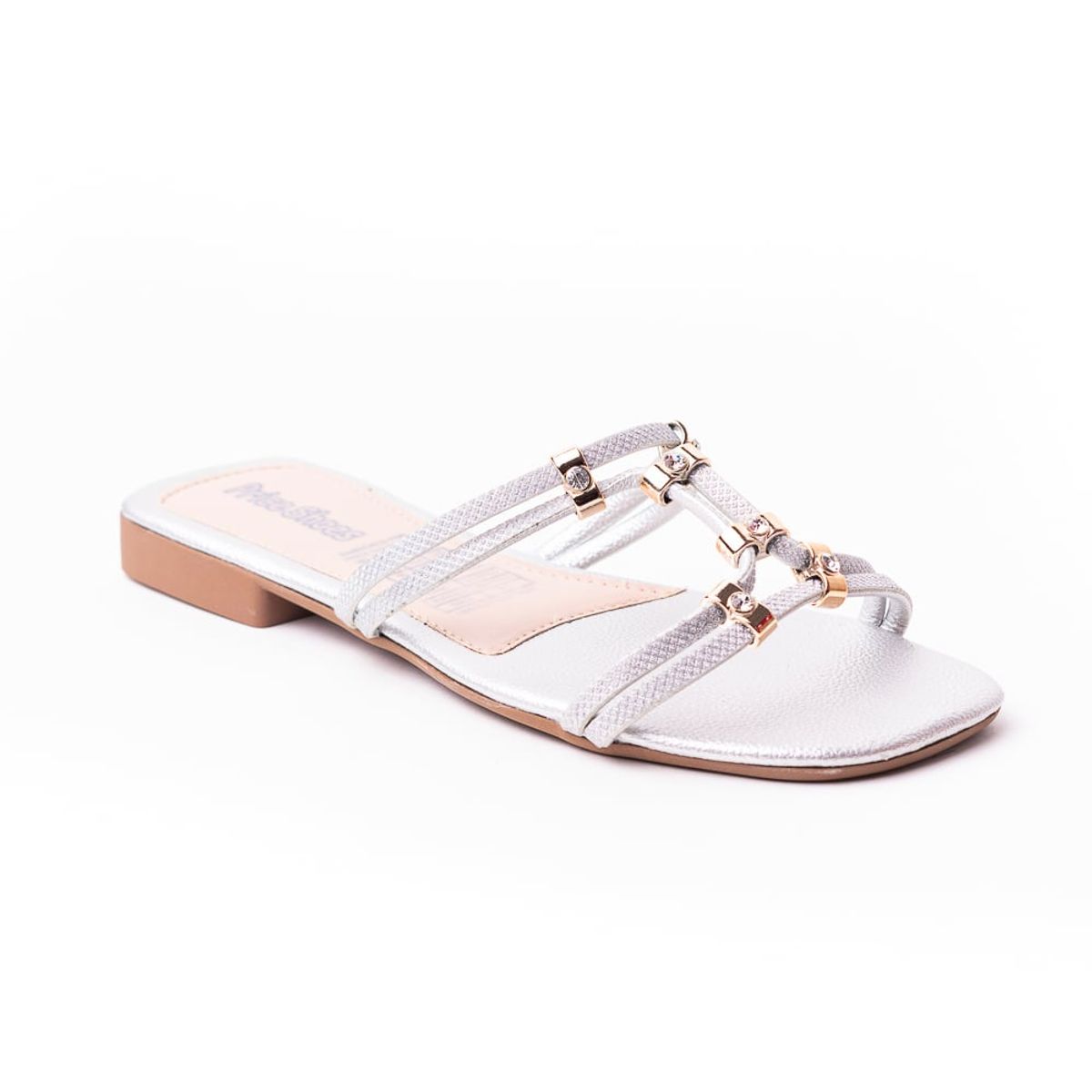 PRICE SHOES - Price Shoes Sandalias Planas Para Mujer 272HV29PLATA