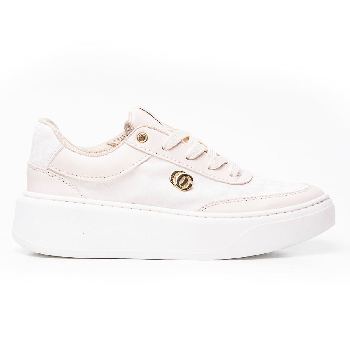 PRICE SHOES - Priceshoes Tenis Moda Mujer 962DN34TALCO