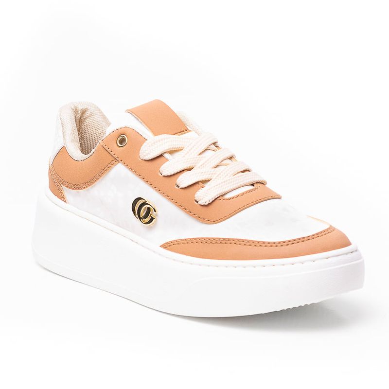 PRICE SHOES - Priceshoes Tenis Moda Mujer 962DN34CAMEL