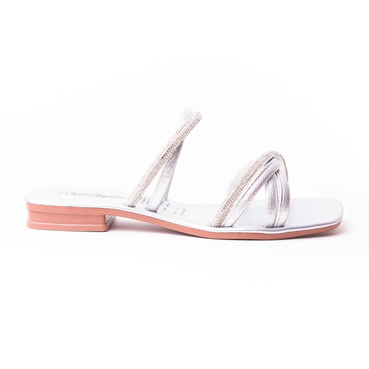 PRICE SHOES - Price Shoes Sandalia Plana Para Mujer 462JC009PLATA