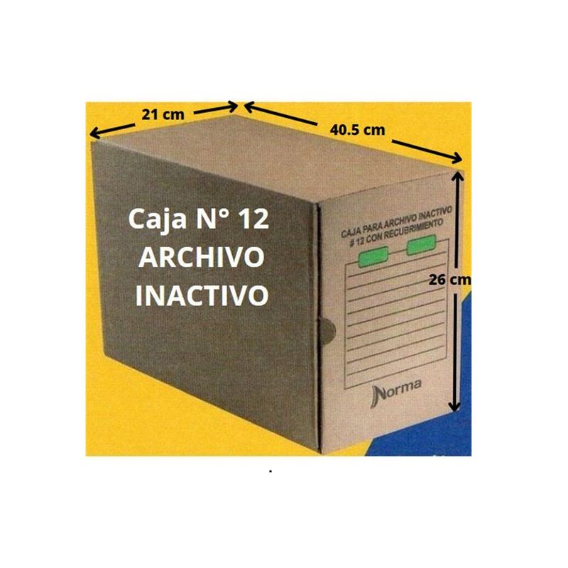 NORMA - Caja Archivo Inactivo N.12  500922 Norma