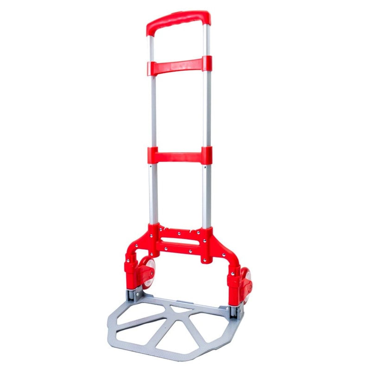 ENERGY PLUS - Carro de Carga Manual Compacta Plegable Ajustable Rojo