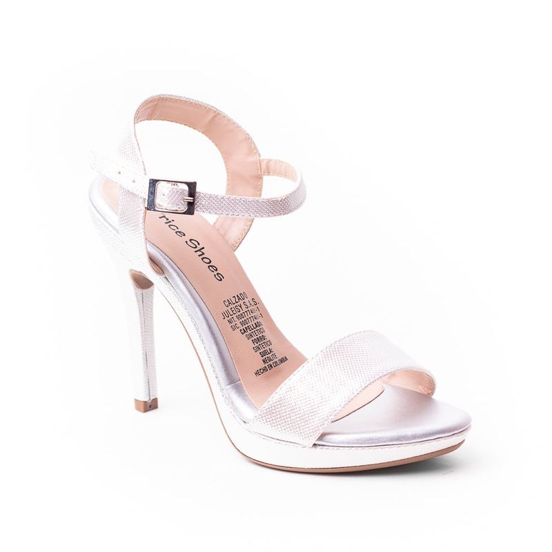 PRICE SHOES - Priceshoes sandalia Tacon Dama elegante 5428974CHAMPANA