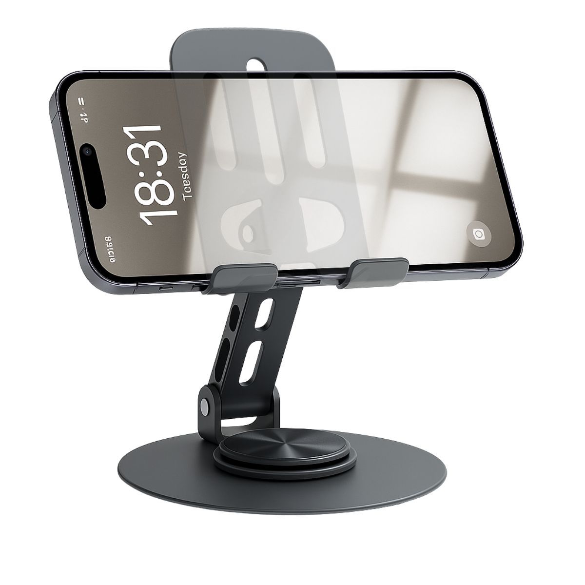 PALMERA SHOP - Soporte De Escritorio Para Celular y Tablets base Metalico