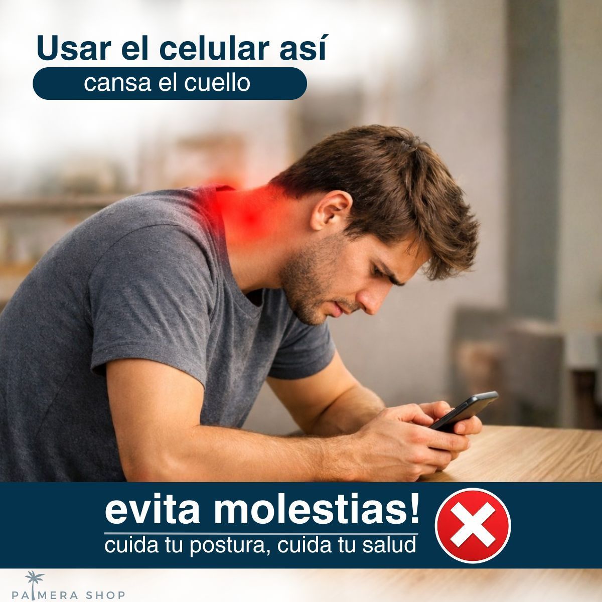 PALMERA SHOP - Soporte De Escritorio Para Celular y Tablets base Metalico