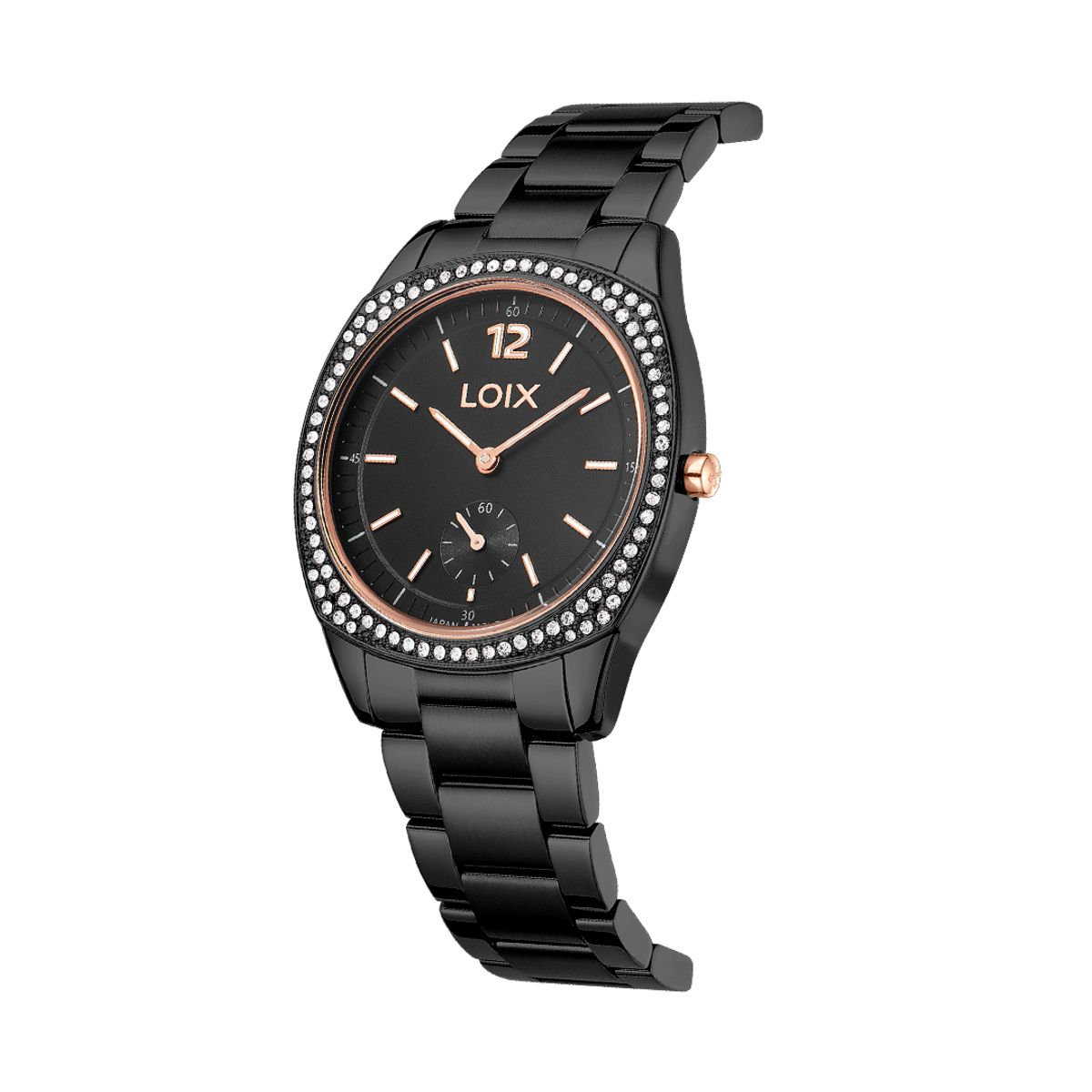 LOIX - Reloj mujer L1253-5 Pavonado con tablero negro