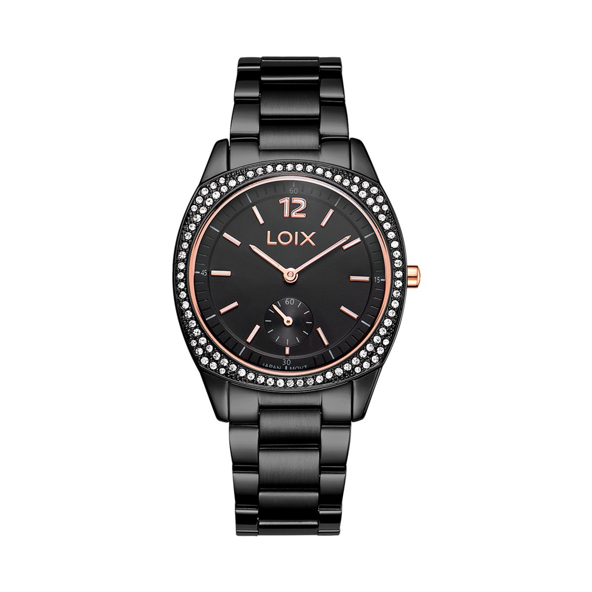LOIX - Reloj mujer L1253-5 Pavonado con tablero negro